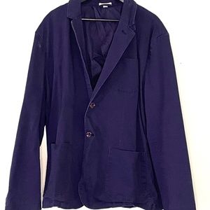 Men's Standard Fit Stretch Knit Blazer - Goodfellow & Co - Navy